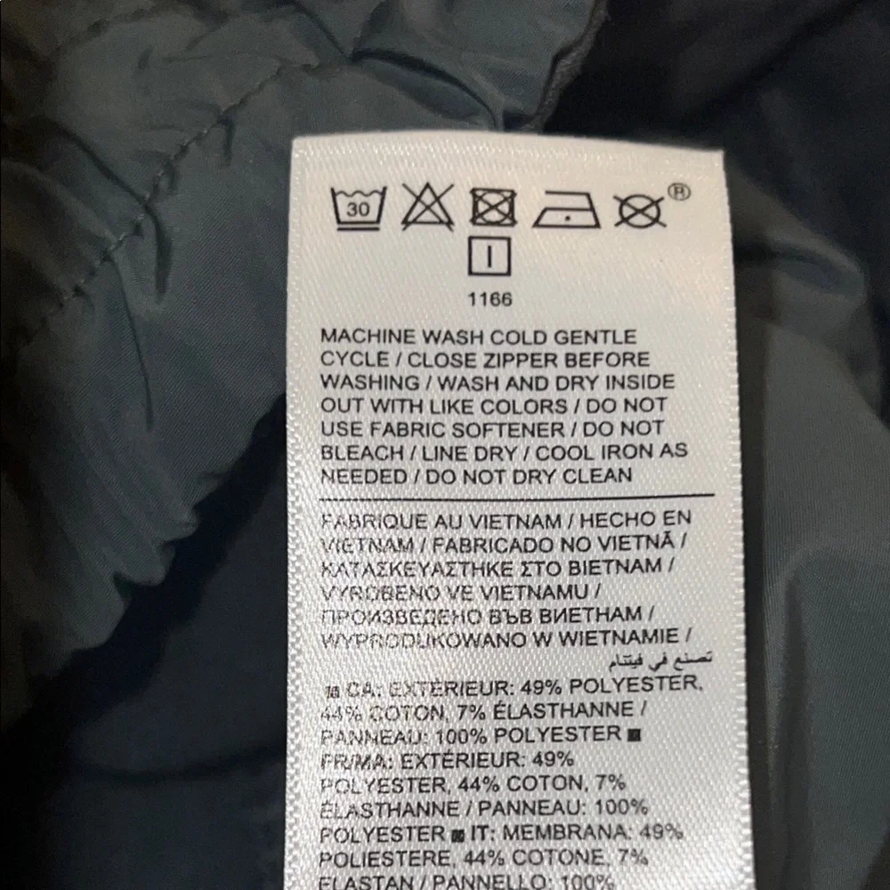 Athleta Gray Utility Jacket with Relaxed Fit and Adjustable Hem